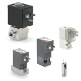 Directly and indirectly operated 2/2 - 3/2 solenoid valves