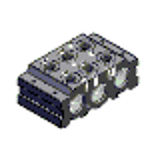 CNVL-3I2 - CNVL... 型气路板（2 位扩展模块）