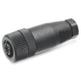 Straight connector for power supply