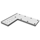 Mod XY-SLL - Interface plate - profile side on slider - left position