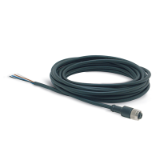 Cable with M12, 12-pin male connector, straight